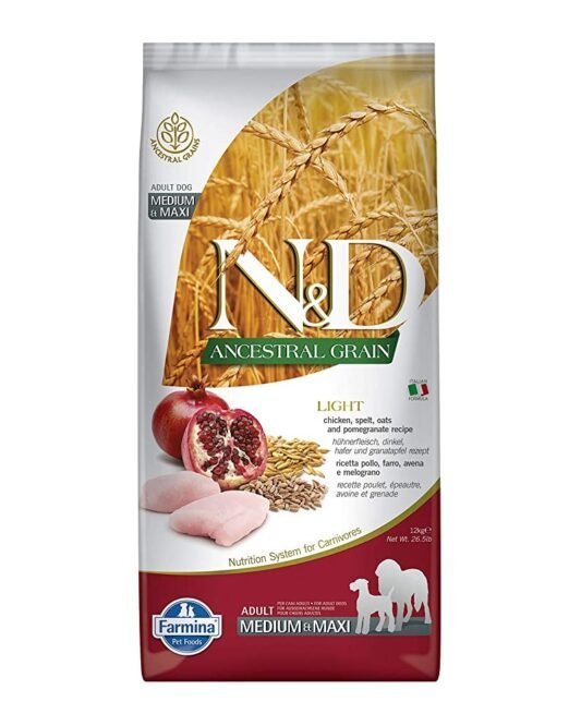 Farmina Ancestral Ligh perros Medium Maxi esterilizados 12 Kg