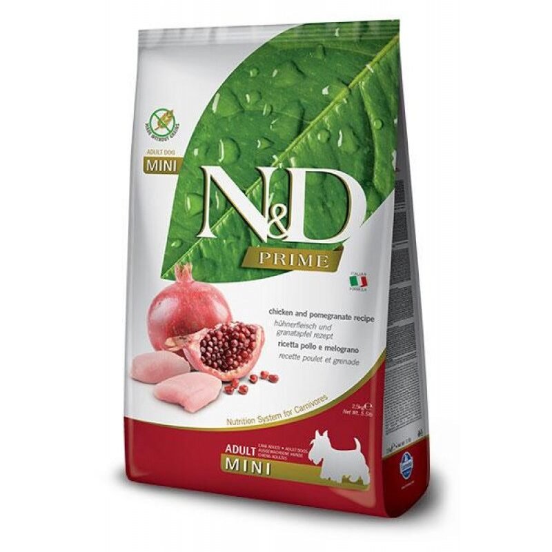 Farmina ND Dog Prime Grain Free Adult Mini con pollo y granada 7 kg