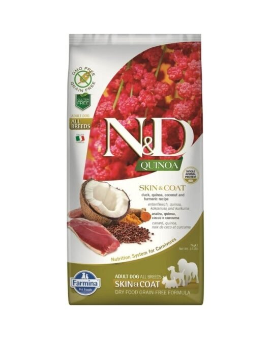 Farmina Quinoa Skin Coat con pato 7 kg