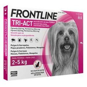 frontline tri-act perros 2-5kg pipetas antiparasitario