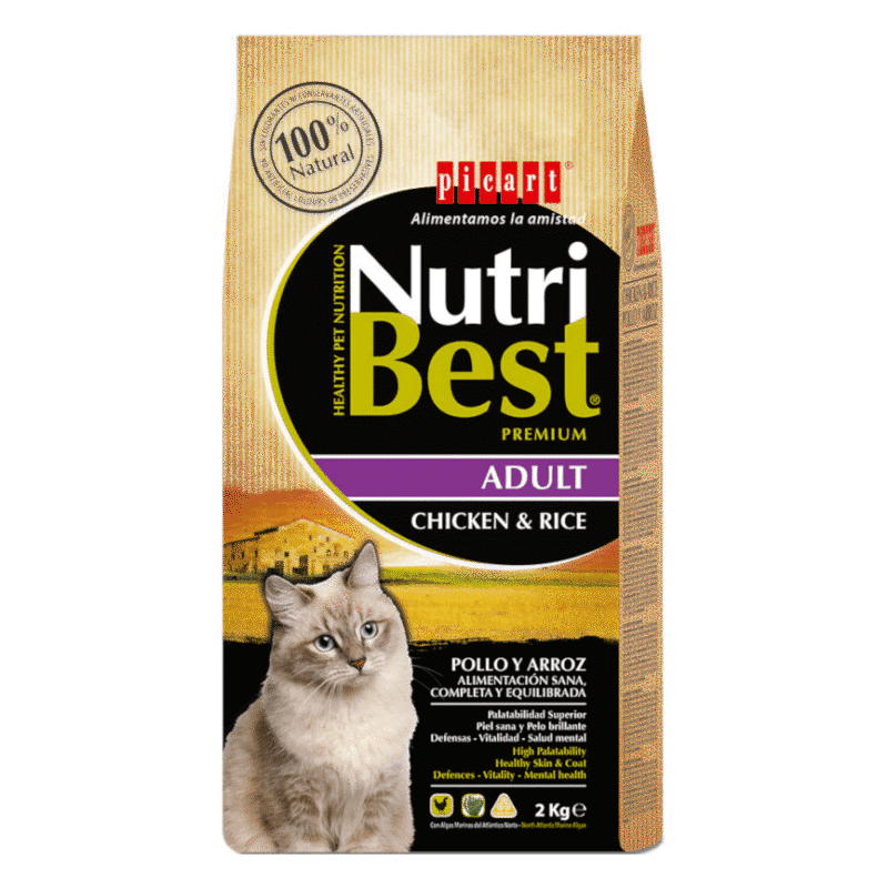 NutriBest Picart Cat Chicken & Rice 15kg Oferta x 150kg