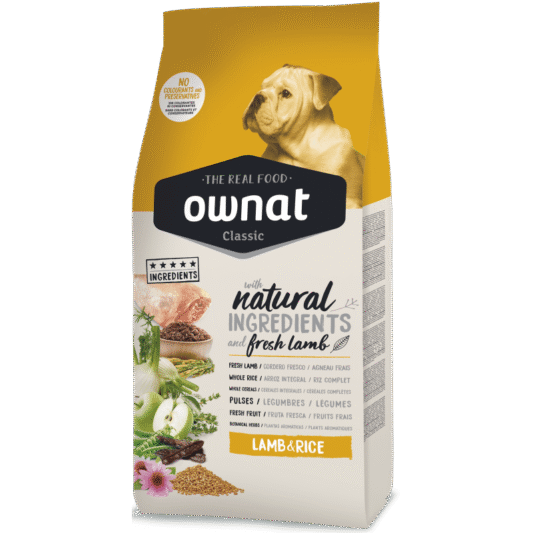 Ownat Classic Lamb and Rice 20Kg