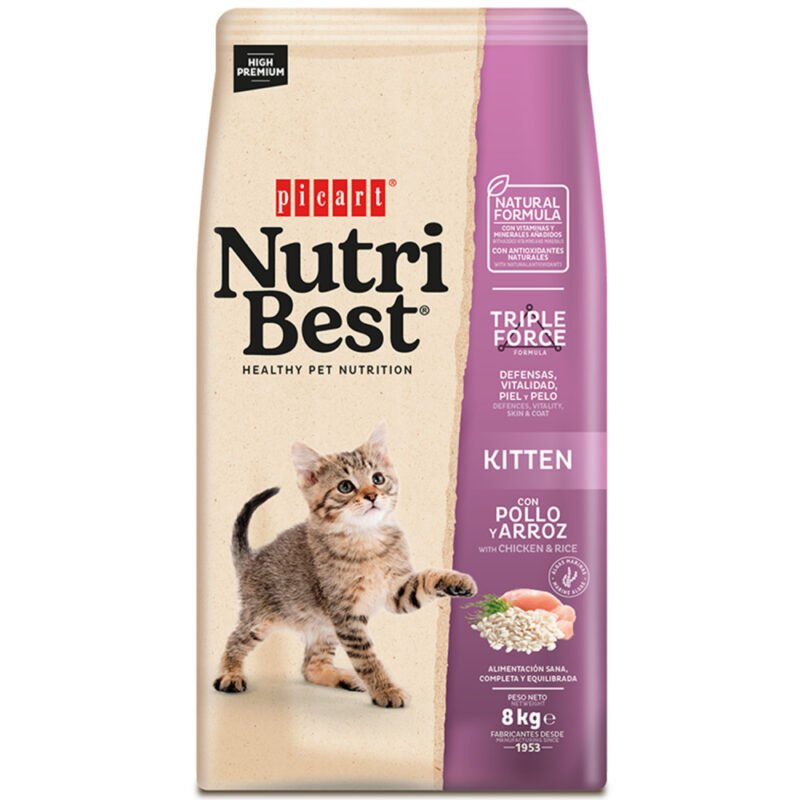 Picart NutriBest Cat Sterilised Salmon & Rice 8kg