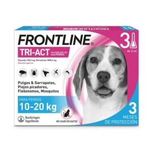 frontline tri-act perros 10-20kg pipetas antiparasitario