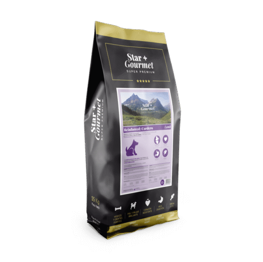 Natura Gourmet Reinforced Cordero, Pollo y Arroz 15kg + prevendog 75cm 2 unidades