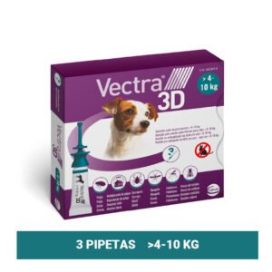 Vectra 3D Perros 4-10kg pipetas antiparasitarias