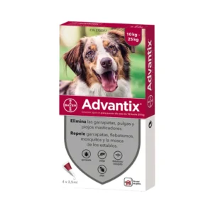 advantix perros 10-25kg pipetas antiparasitario