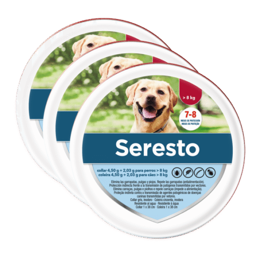 Seresto +8kg pack x 3 collares - 95,90€