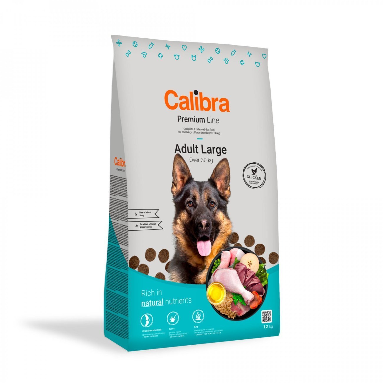 Calibra Dog Premium Line Adult Large Breed Pollo para Perros Grandes — 12 kg