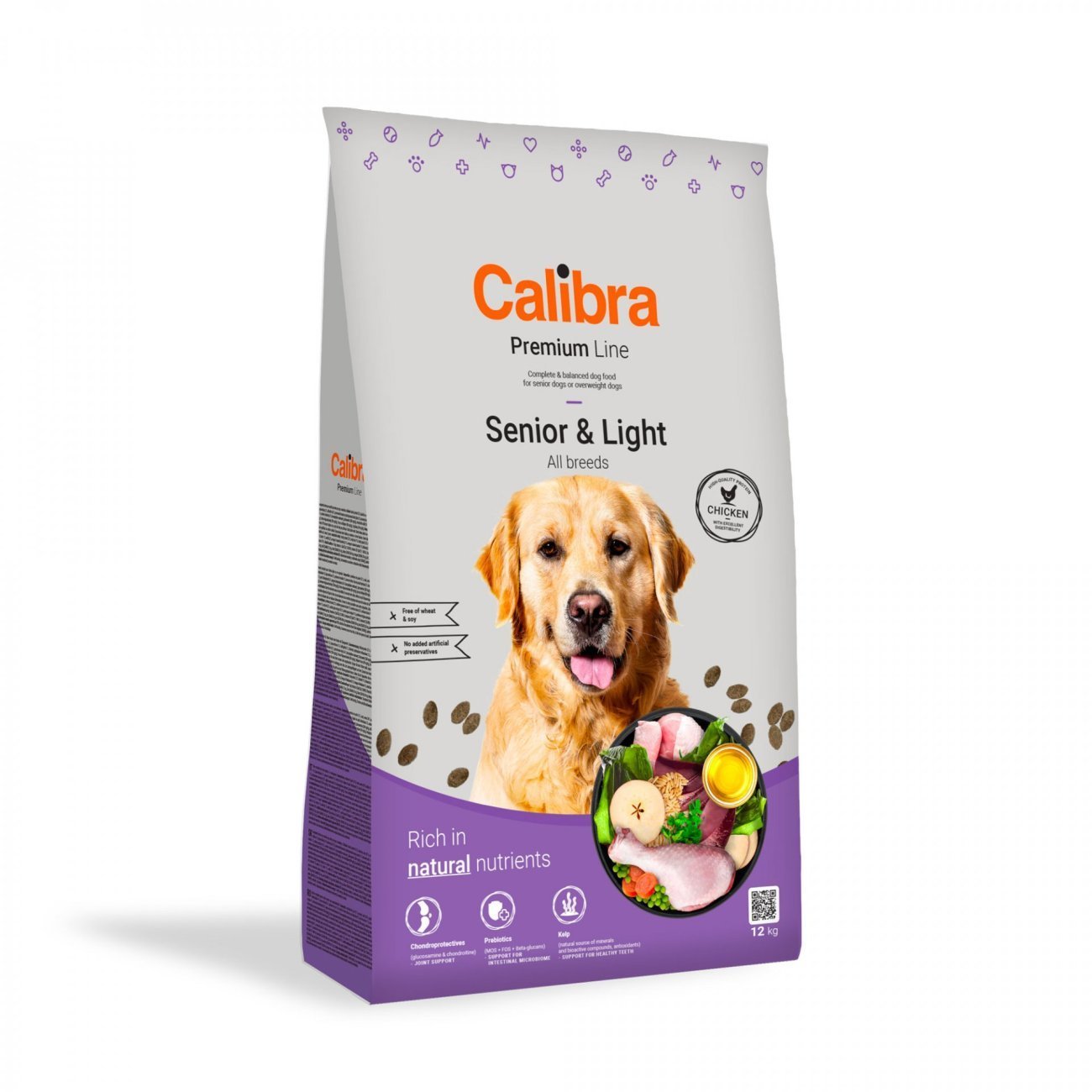 Calibra Dog Premium Line Senior & Light Pollo para Perros — 12 kg