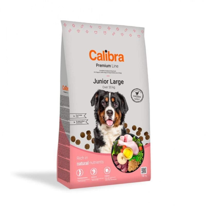 Calibra Dog Premium Line Junior Large Breed Pollo para Perros Grandes — 12 kg