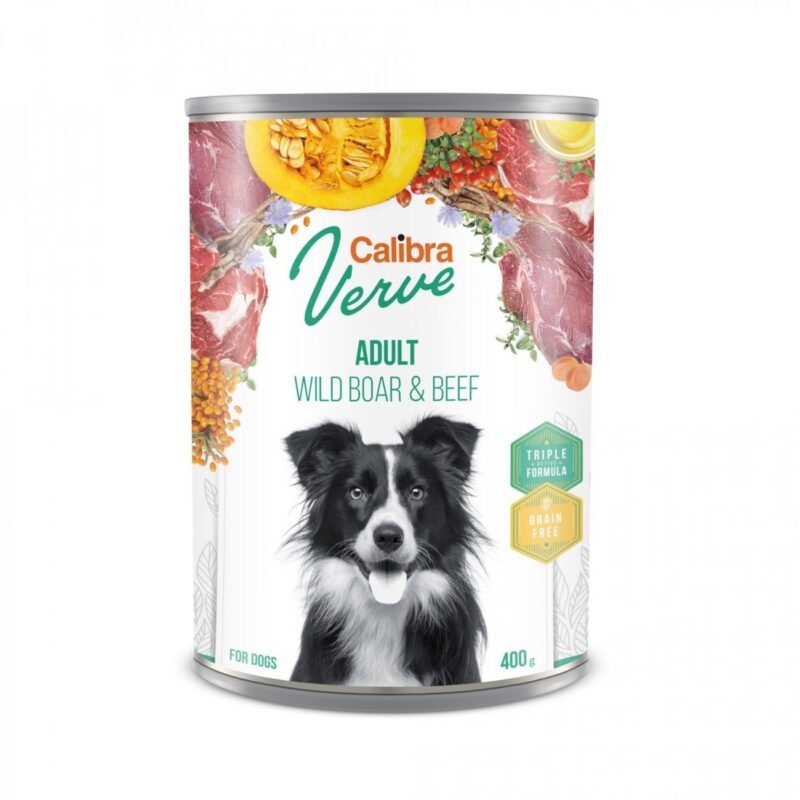 Calibra Dog Verve Grain Free Adult Jabalí y Venado para Perros — Lata 400 g