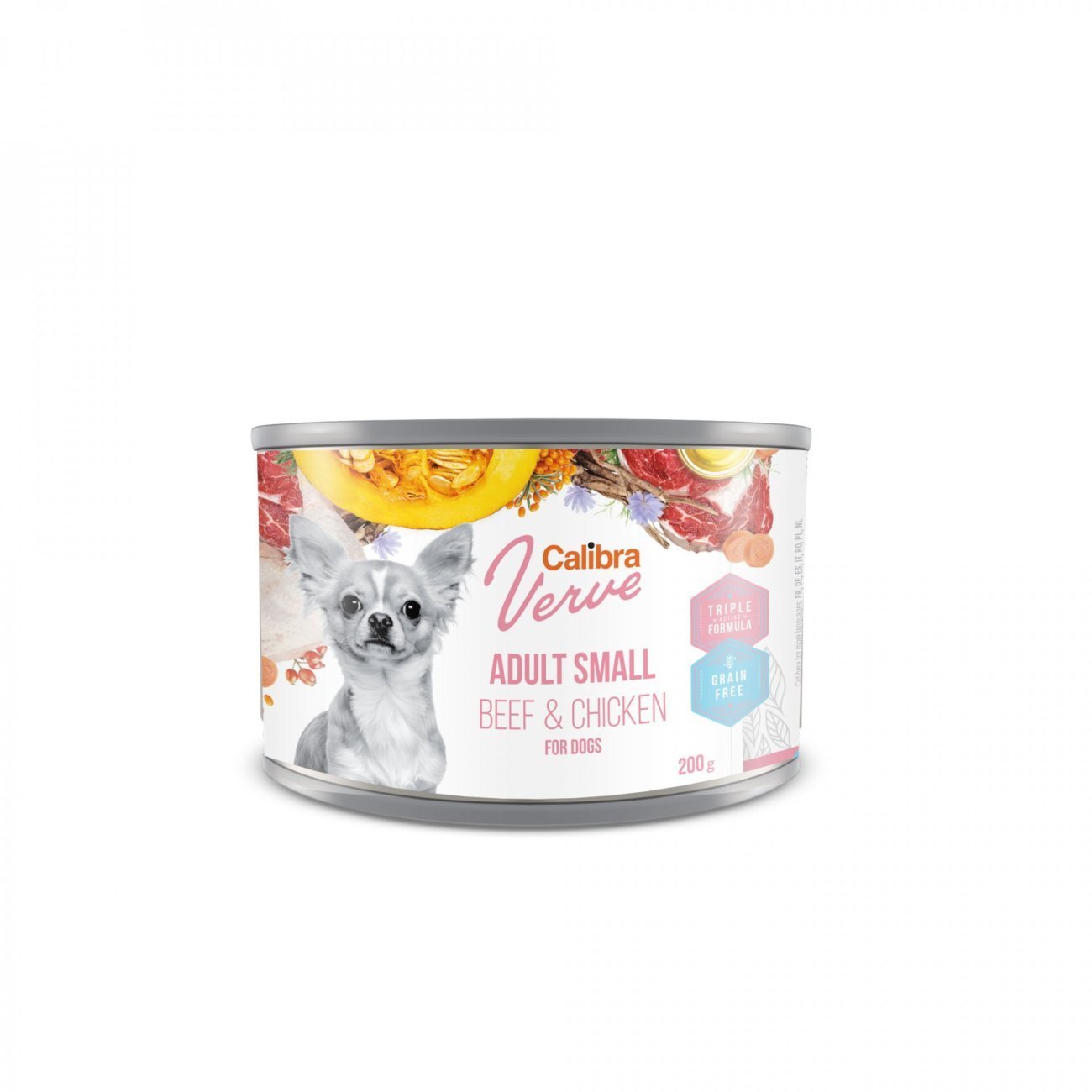 Calibra Dog Verve Grain Free Adult Small Pollo y Ternera para Perros — Lata 200 g