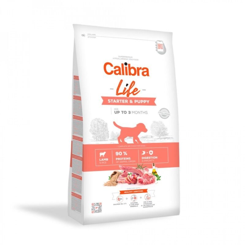 Calibra Dog Life Starter Puppy Cordero para Cachorros y Madres — 12 kg