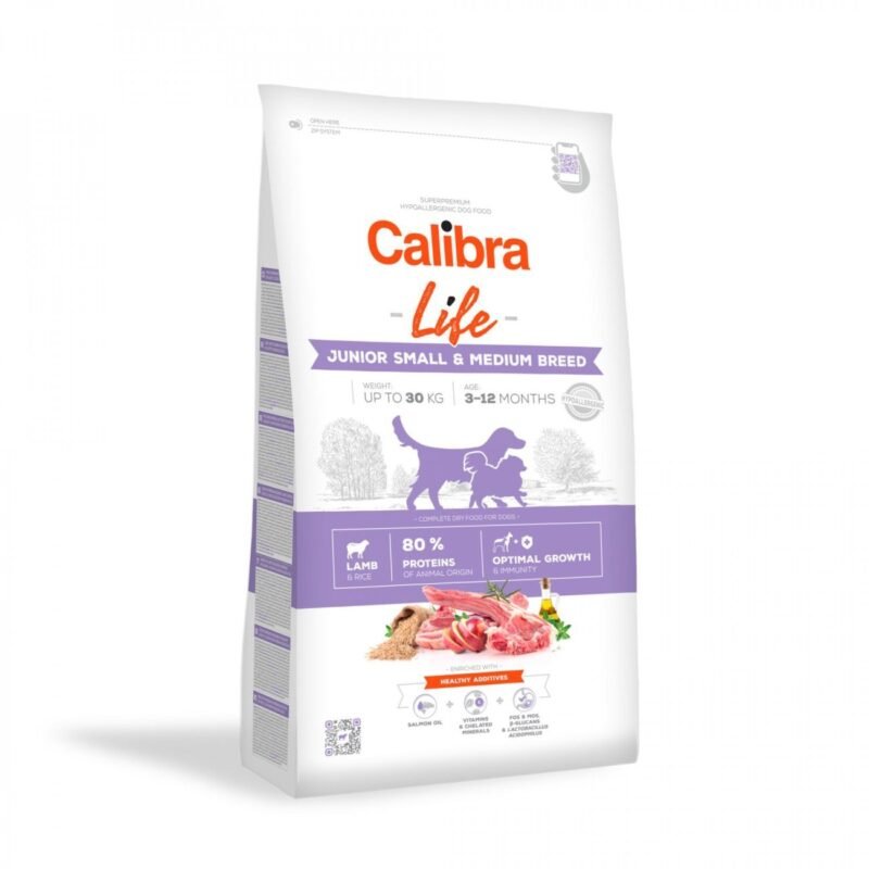 Calibra Dog Life Junior Small & Medium Breed Cordero para Perros Junior — 12 kg