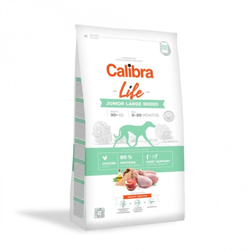 Calibra Dog Life Junior Large Breed Pollo para Perros Junior Grandes — 12 kg