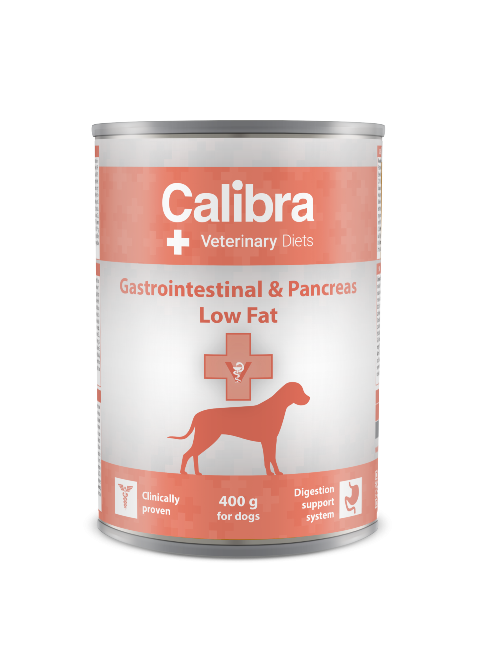 Calibra Veterinary Diets Gastrointestinal Low Fat Húmedo para Perros — Lata 400 g