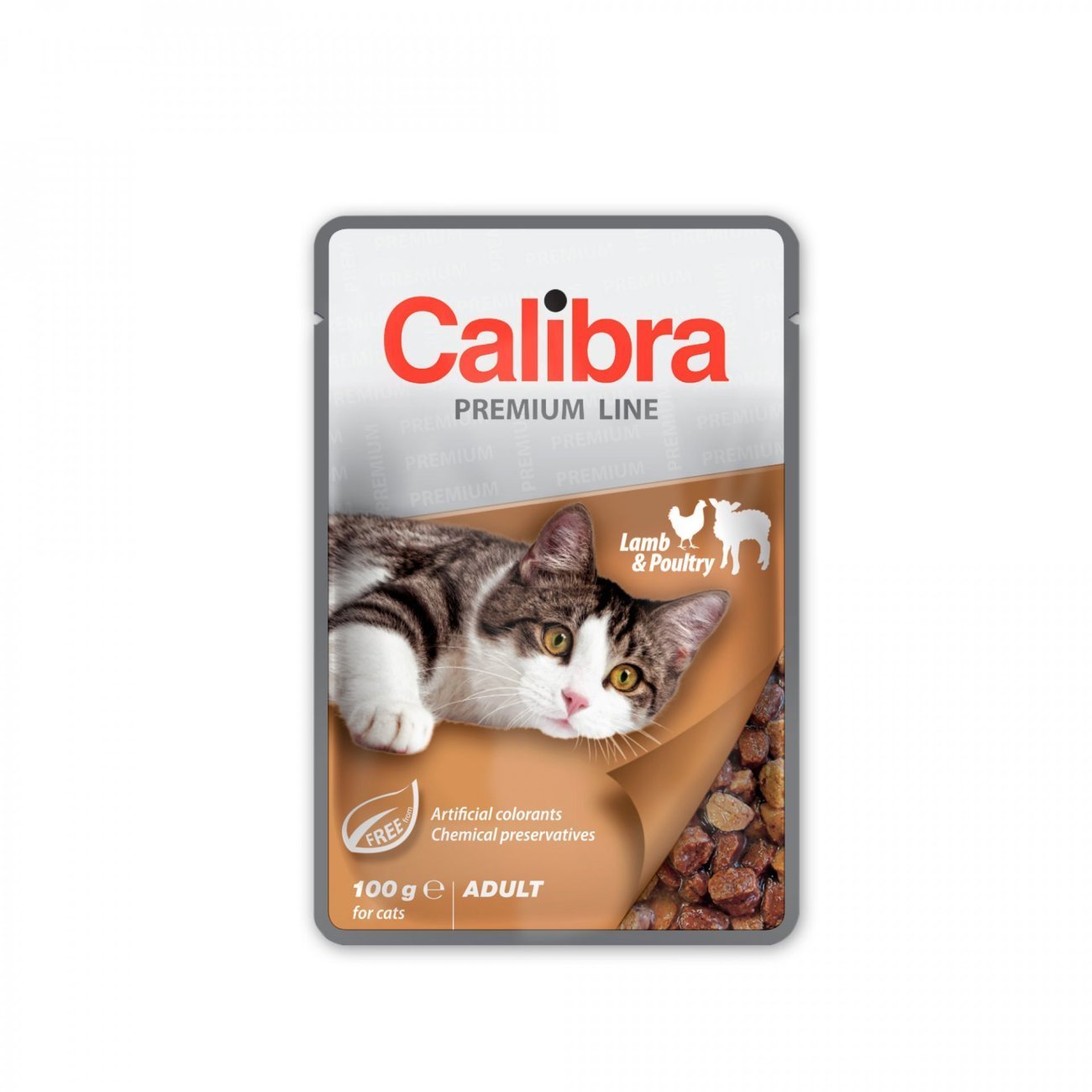 Calibra Cat Premium Adult Cordero y Aves para Gatos — Sobre 100 g