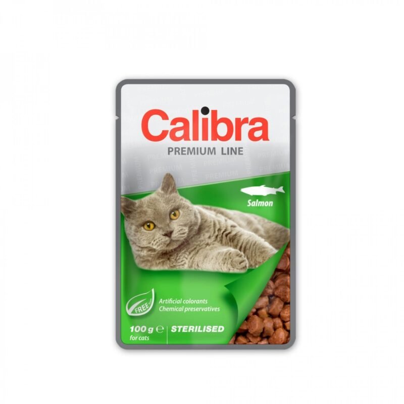 Calibra Cat Premium Sterilised Salmón para Gatos Esterilizados — Sobre 100 g