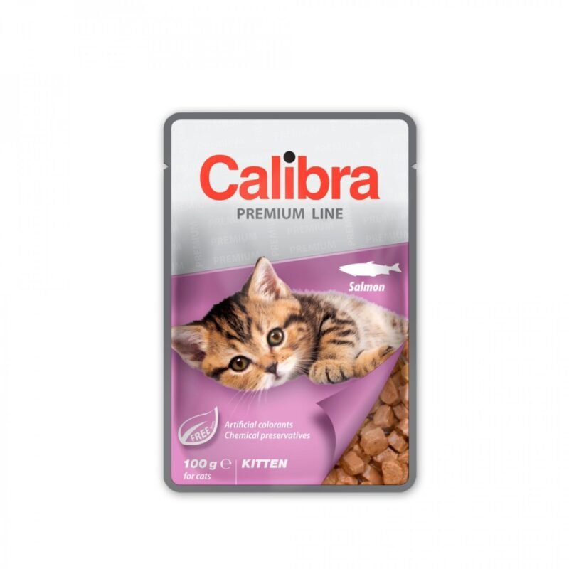 Calibra Cat Premium Kitten Salmón para Gatitos — Sobre 100 g