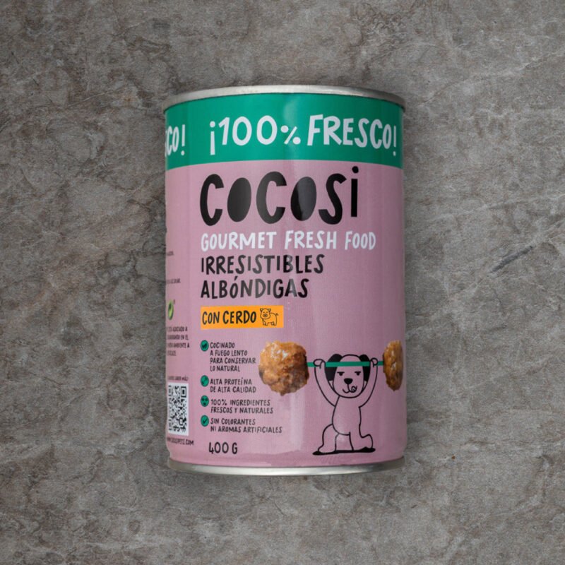 Cocosi Albóndigas en salsa para perro sabor cerdo