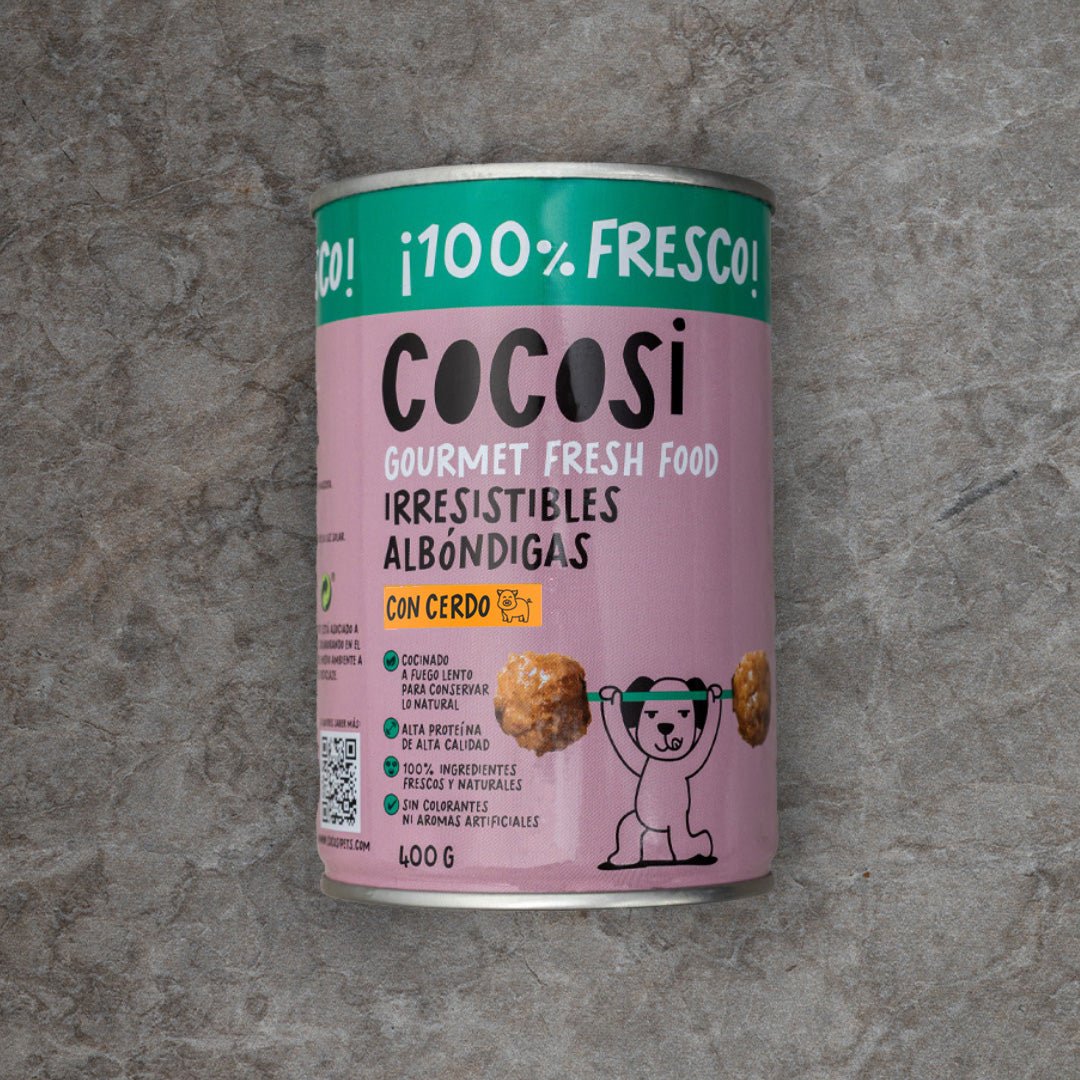 Cocosi Albóndigas en salsa para perro sabor cerdo
