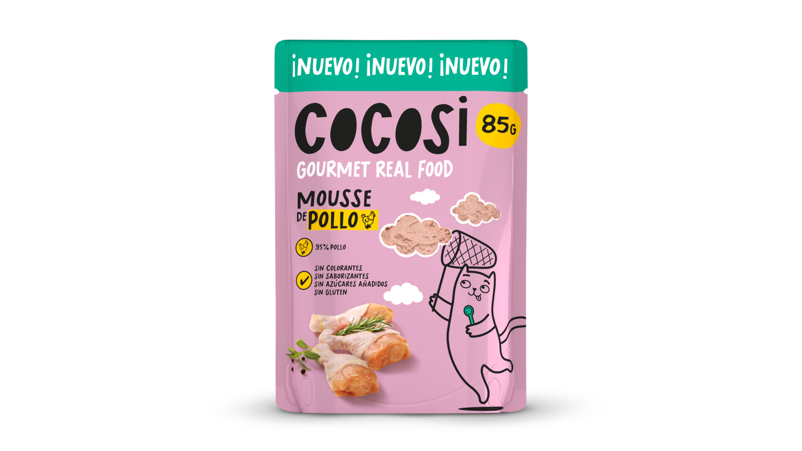 Cocosi Mouse de pollo para gatos