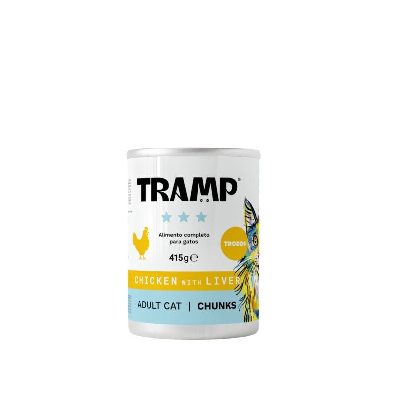 Tramp Cat Trozos de Pollo e Higado