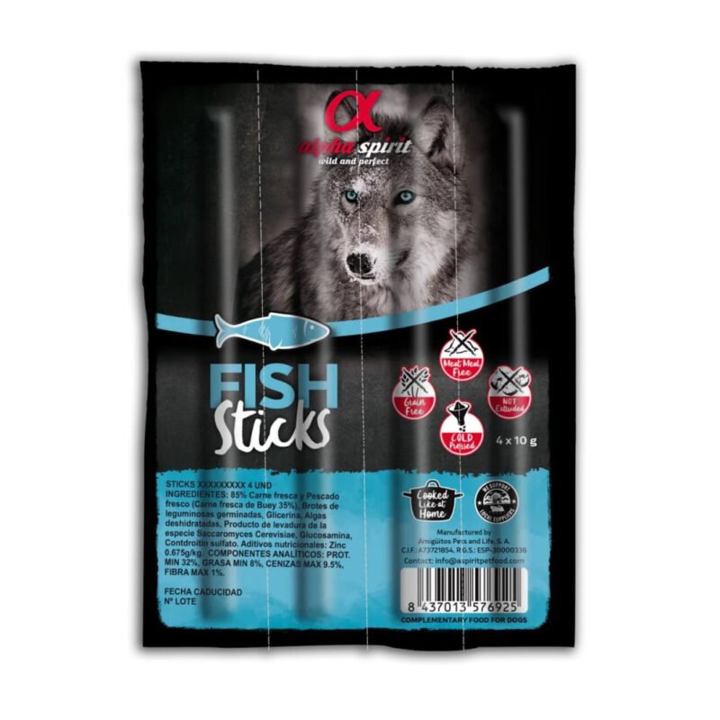 Alpha Spirit Barritas de Pescado para Perros