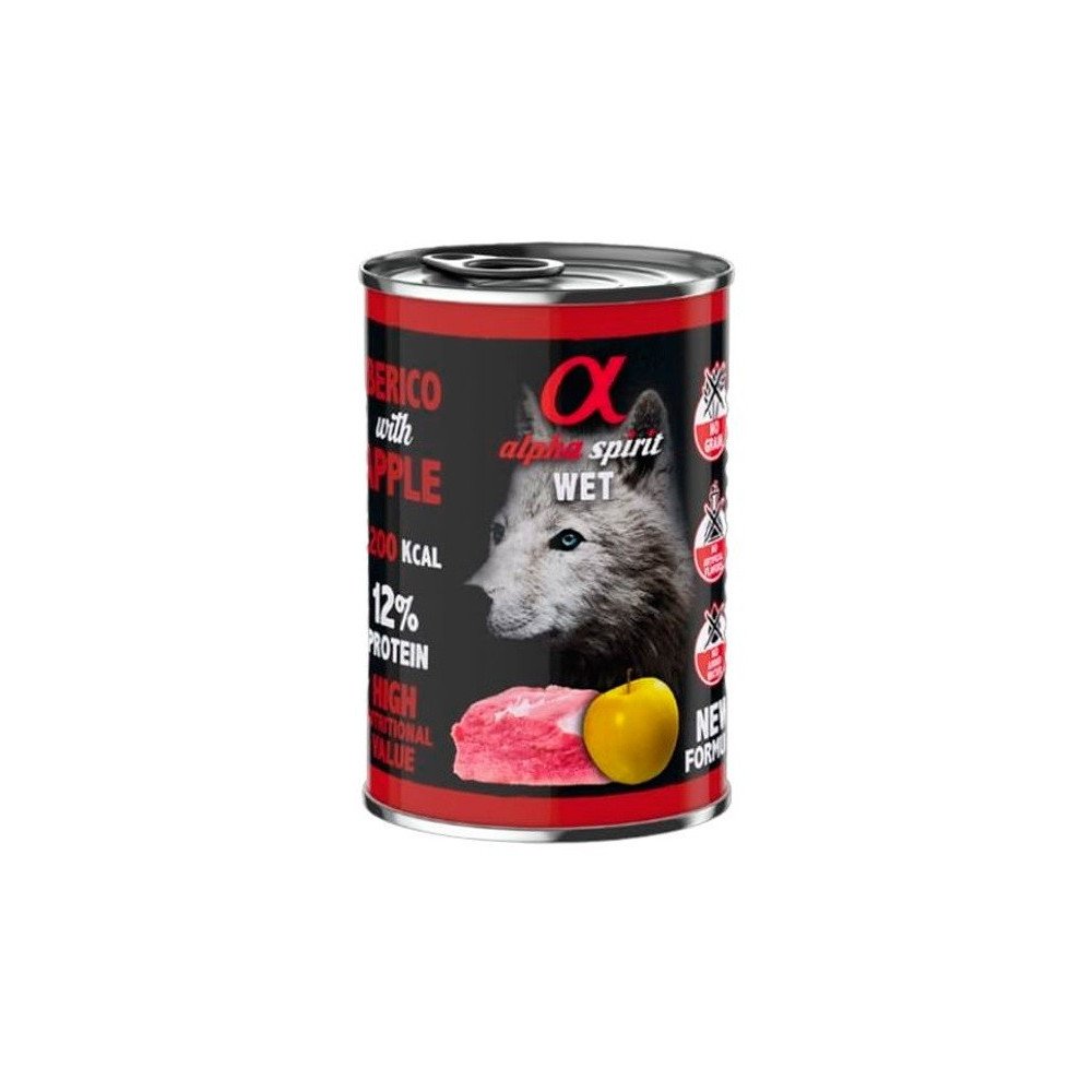 Alpha Spirit Cerdo con Manzana Perro Latas