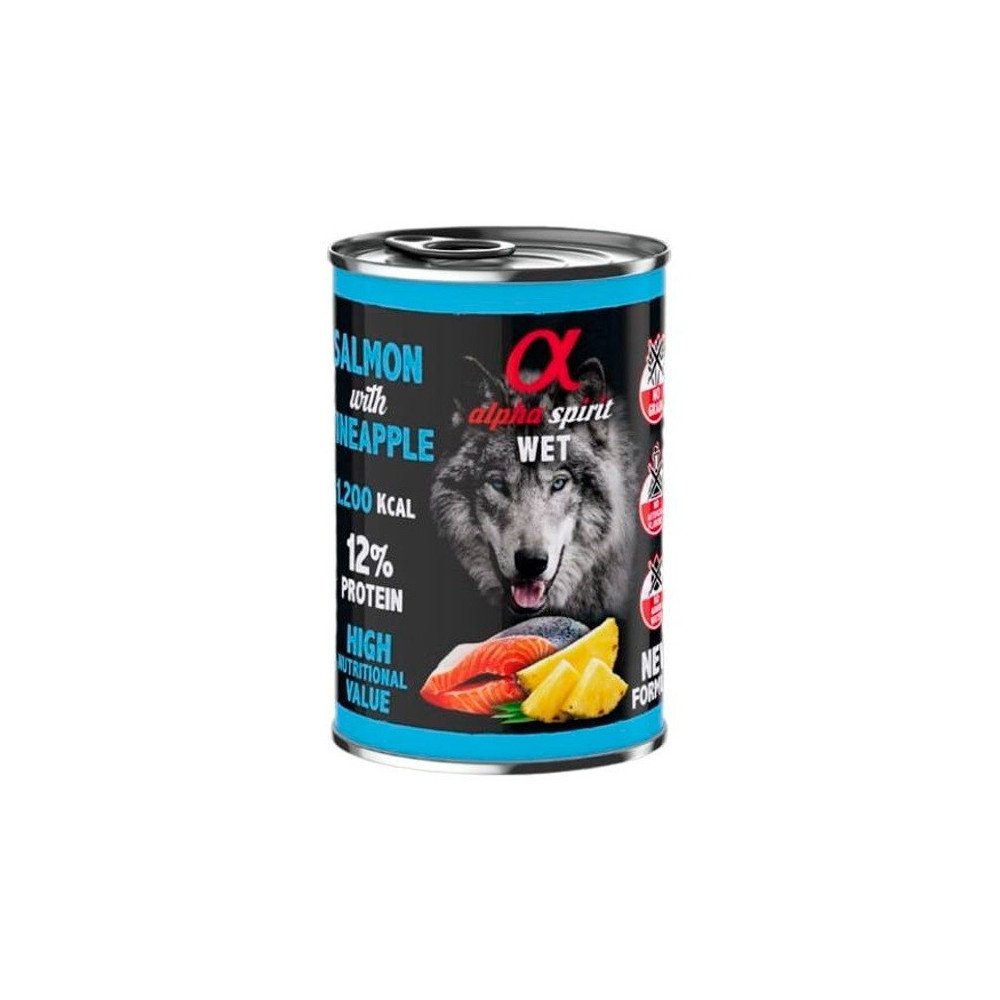 Alpha Spirit Salmón con Piña Perro Latas