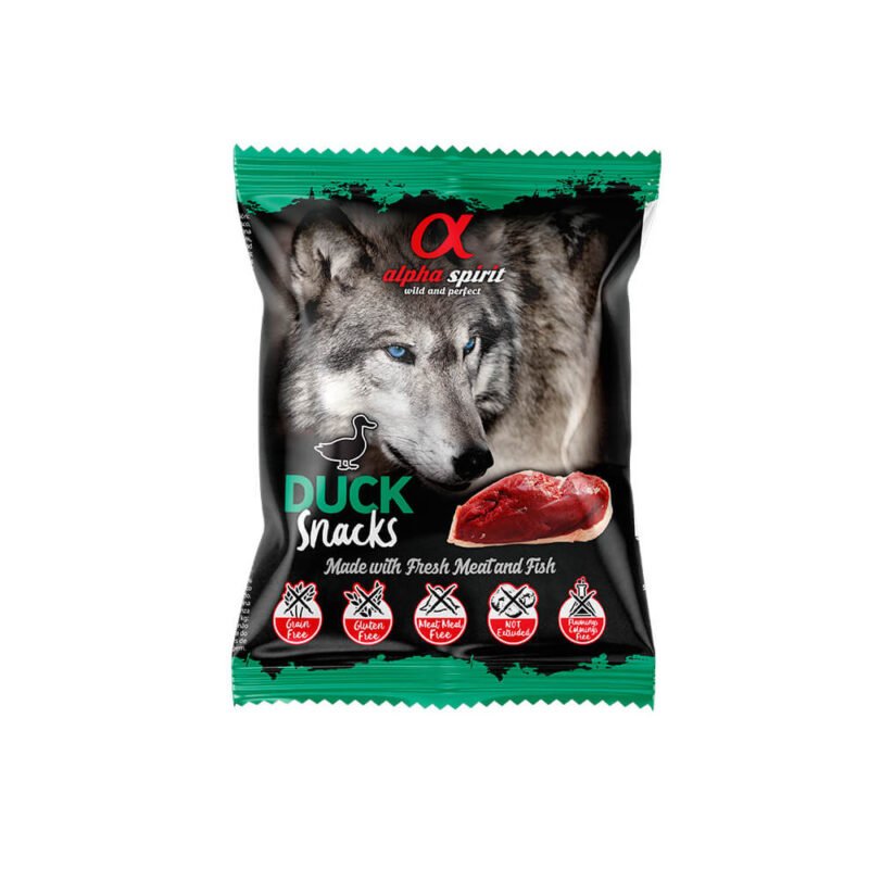 Alpha Spirit Snack Bolsa de Pato para Perros