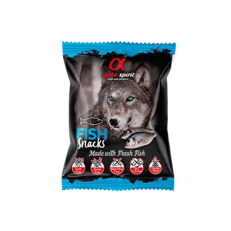 Alpha Spirit Snack Bolsa de Pescado para Perros