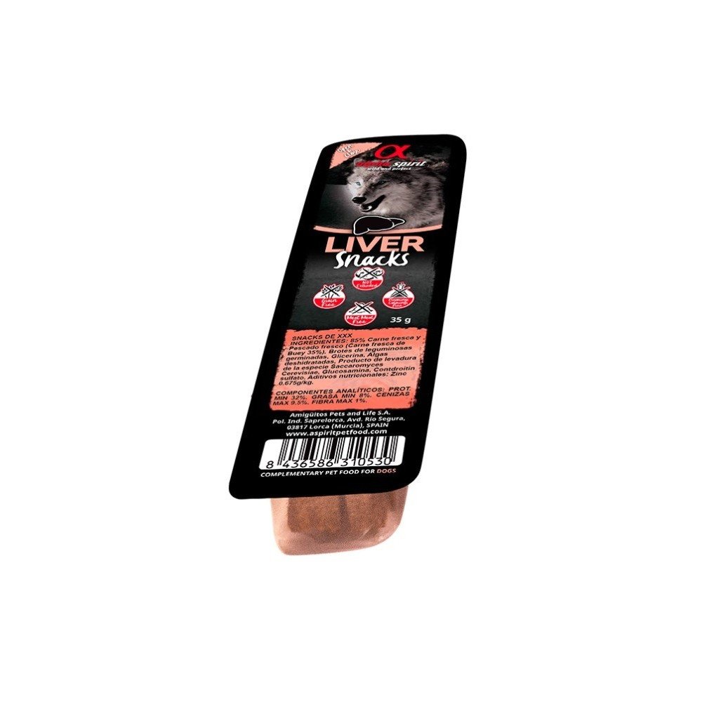 Alpha Spirit Snack Hígado Para Perros