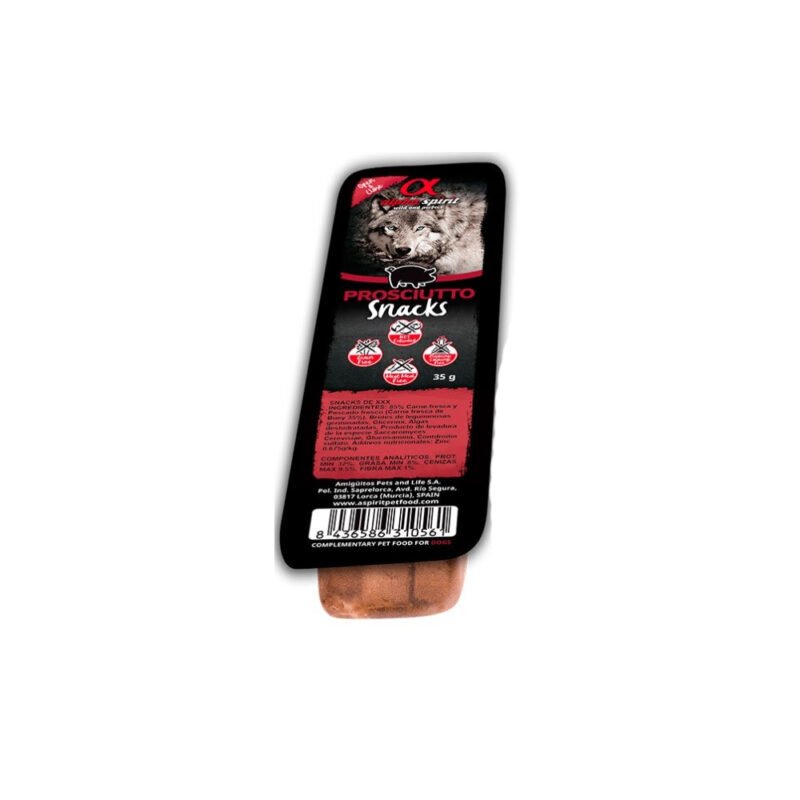 Alpha Spirit Snack Jamón Para Perros