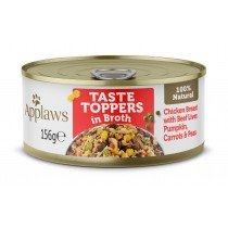 Applaws Lata Topper Perros Pollo Hígado Ternera y Verduras en Caldo