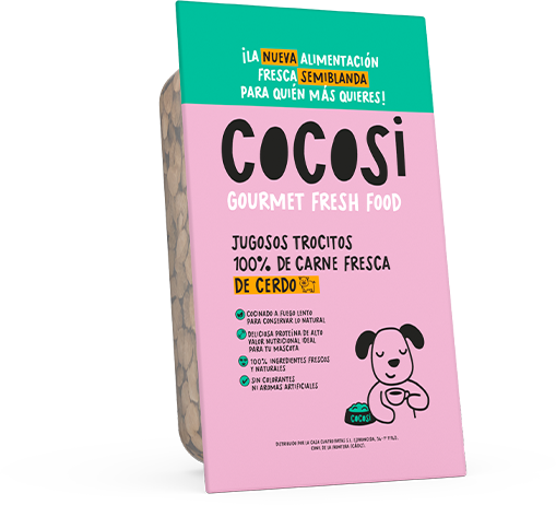 Cocosi Comida fresca natural para perro sabor cerdo (pack 8 tarrinas)