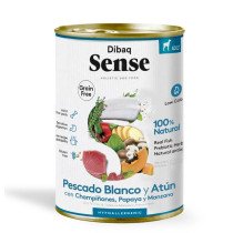 Dibaq Sense Perro Adult Grain Free Pescado Blanco y Atún Latas
