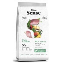 Dibaq Sense Perro Light & Senior Grain Free Pato y Pavo 12 kg