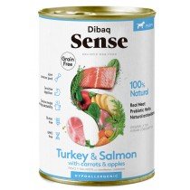 Dibaq Sense Perro Puppy Grain Free Salmón y Pavo Latas