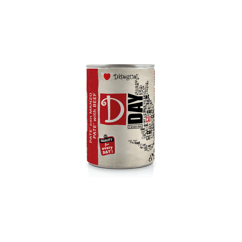 Disugual D-Day Ternera Latas para Gatos