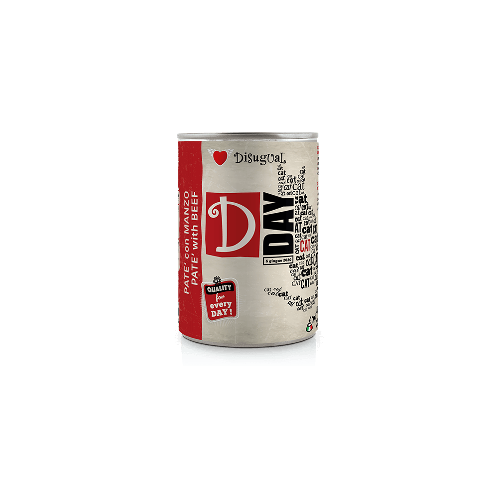 Disugual D-Day Ternera Latas para Gatos