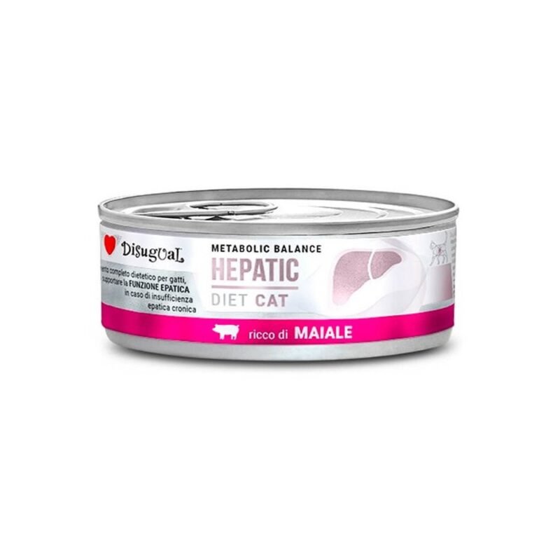 Disugual Diet Cat Hepatic de Cerdo Lata para Gatos