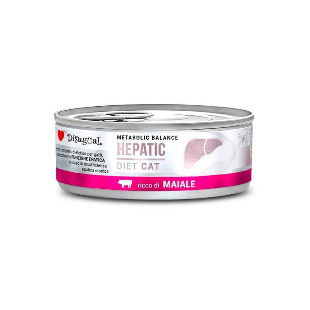 Disugual Diet Cat Hepatic de Cerdo Lata para Gatos