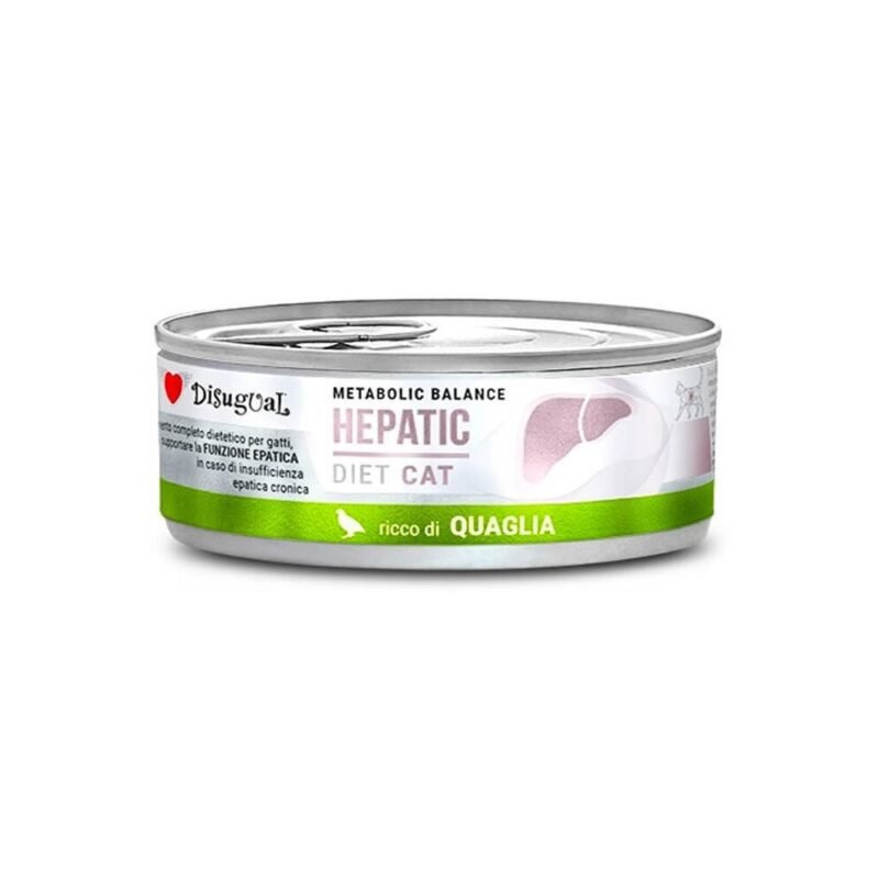 Disugual Diet Cat Hepatic de Codorniz Lata para Gatos
