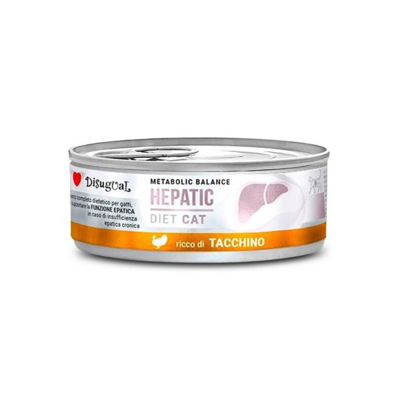 Disugual Diet Cat Hepatic de Pavo Lata para Gatos