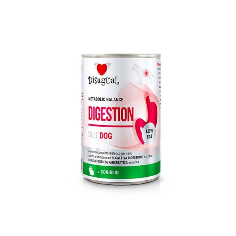 Disugual Diet Digestion Low Fat Conejo Lata para Perros