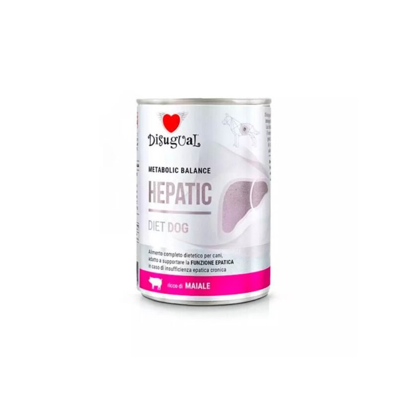 Disugual Diet Hepatic Cerdo Lata para Perros