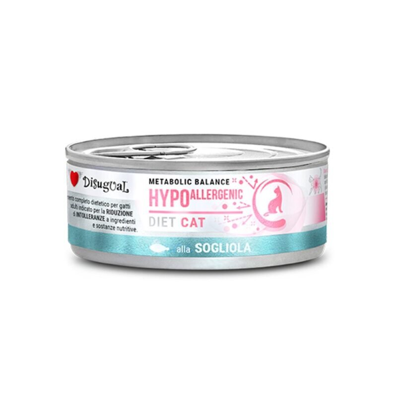 Disugual Diet Hypoallergenic Lenguado Lata para Gatos