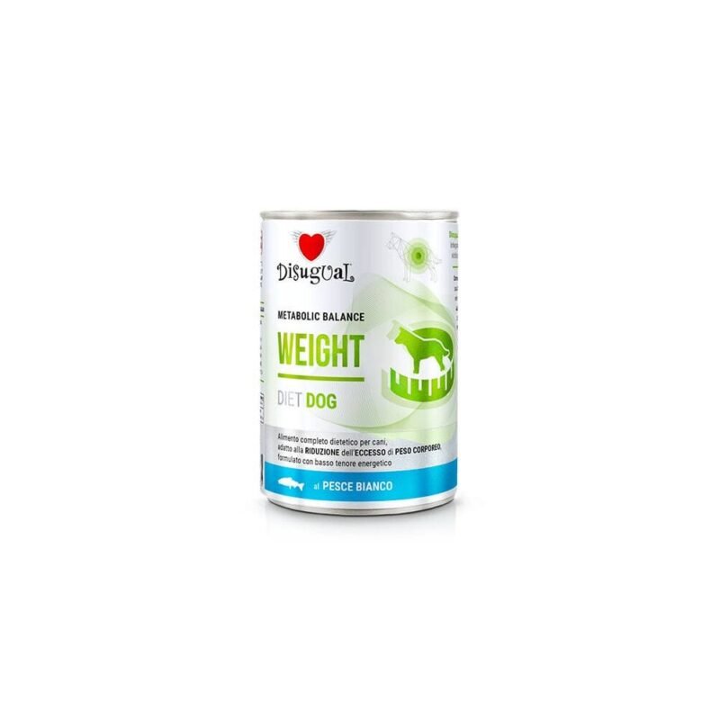 Disugual Diet Weight Pescado Blanco Lata para Perros